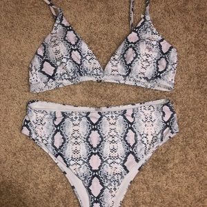 snakeskin bikini